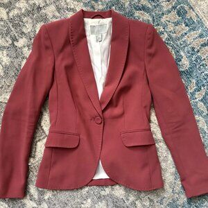 H&M - Red Womens Buttoned Blazer - Size US 2